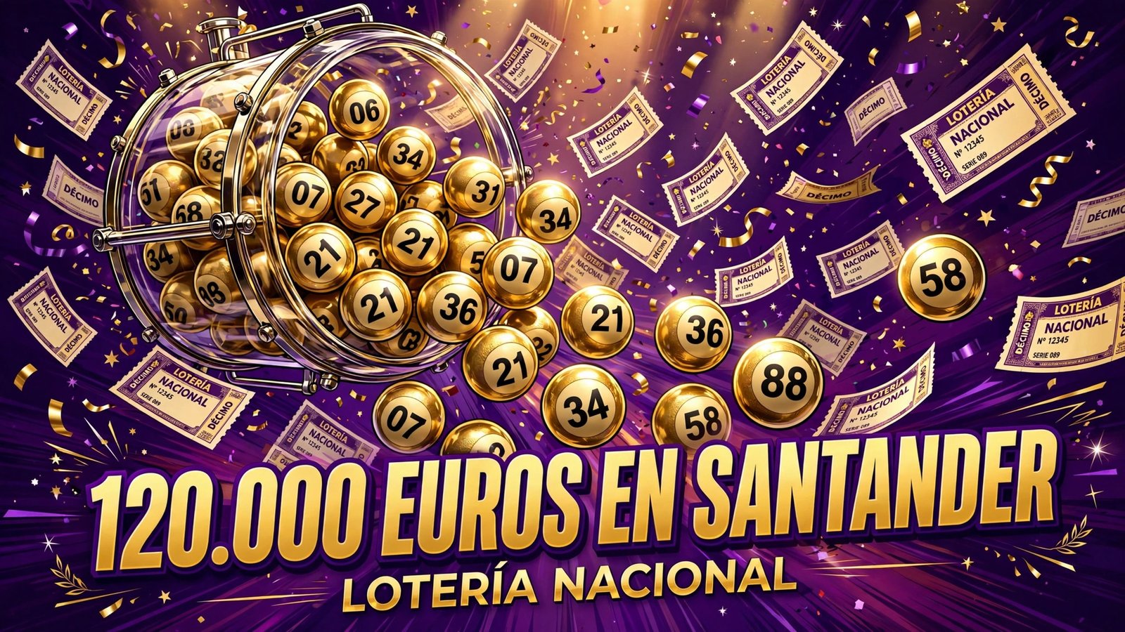 Lotería Nacional: 120.000 euros en Santander con el número 01755