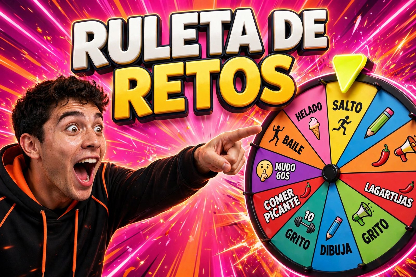 Ruleta de retos online — gira la ruleta de desafíos