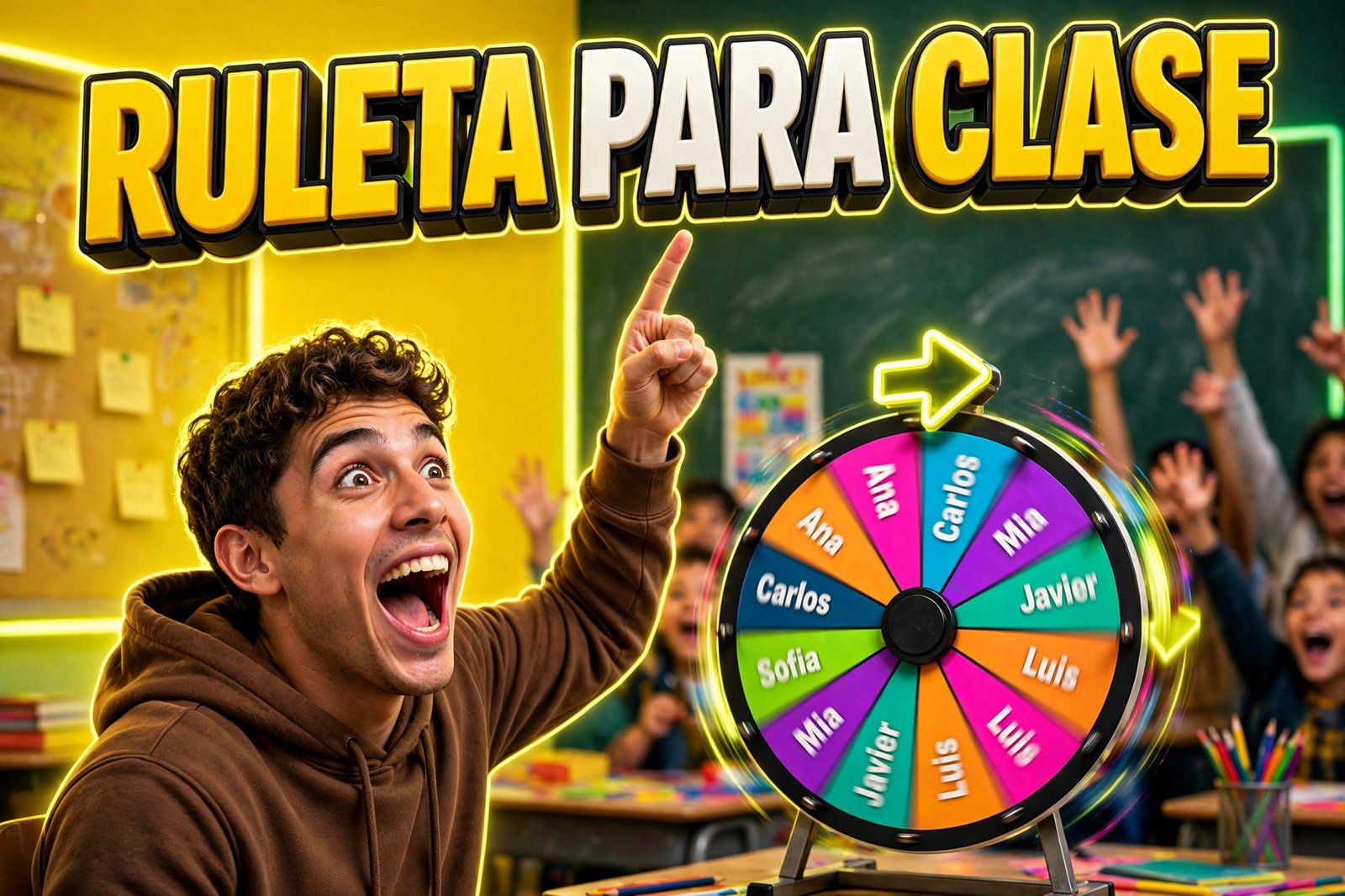 Ruleta para clase — elige alumnos al azar